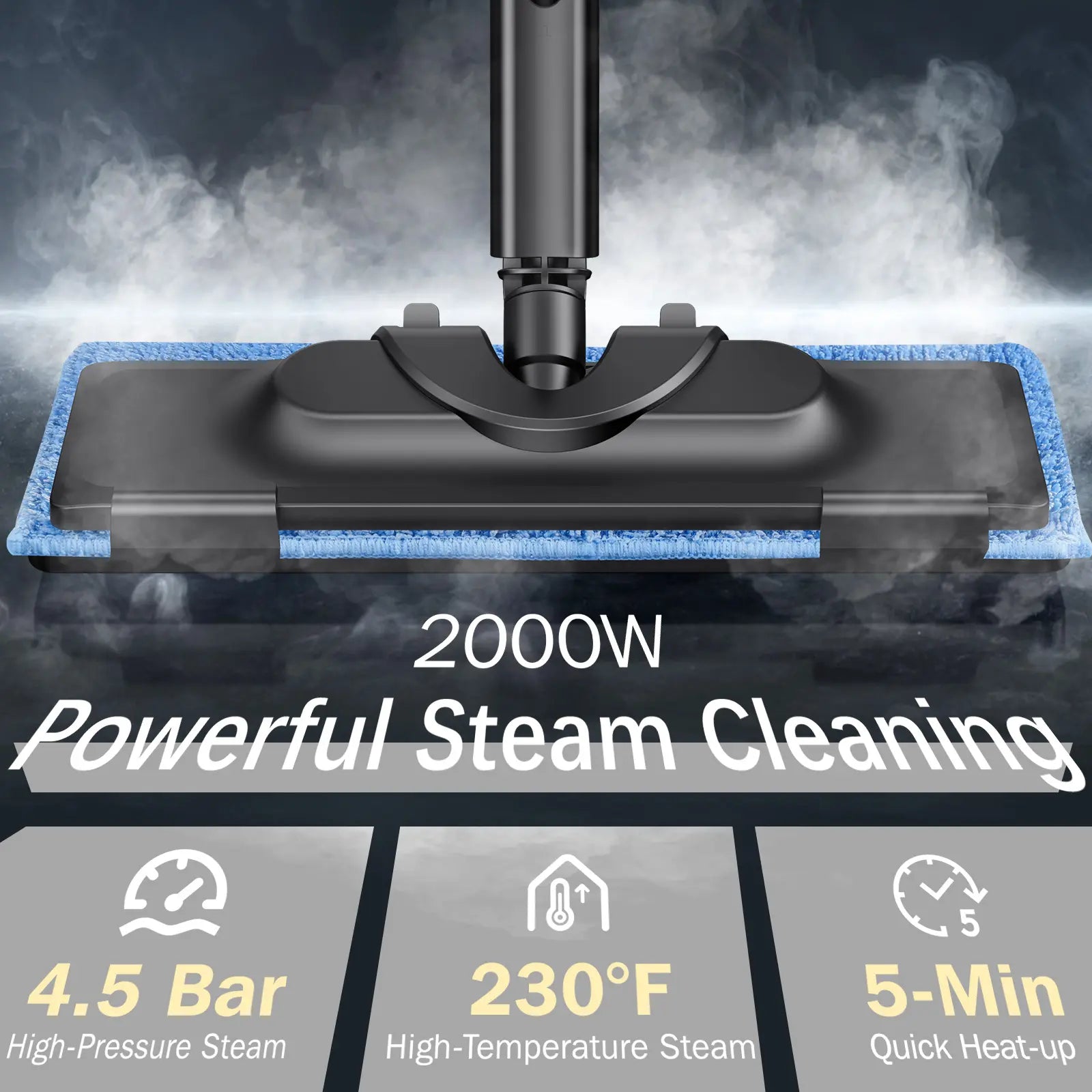 Upgrade Steam Cleaner with 1.5L Tank